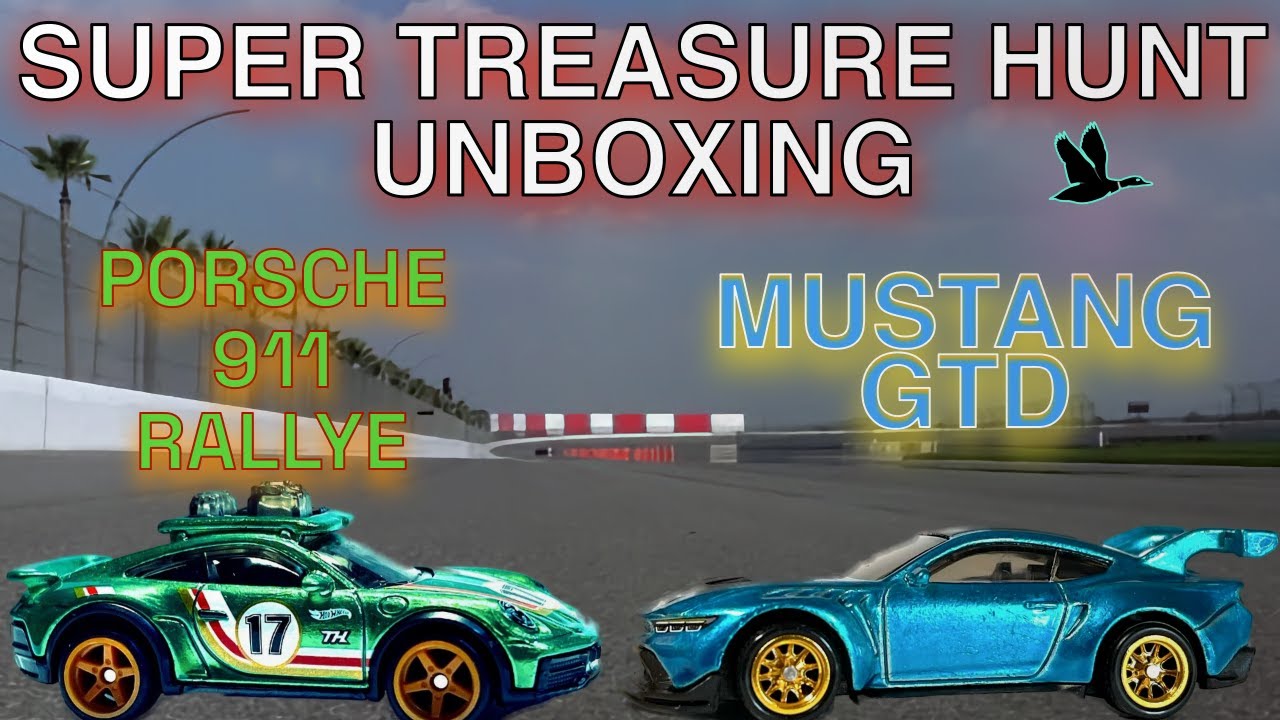 Ford Mustang GTD & Porsche 911 Rallye Super Treasure Hunt Hot Wheels Unboxing & Review