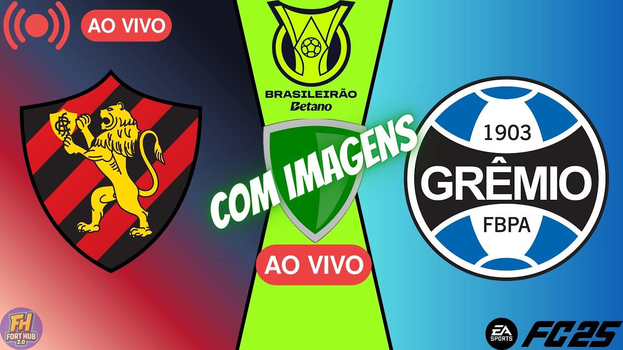 SPORT E GREMIO AO VIVO COM IMAGENS / FC25 SIMULACAO