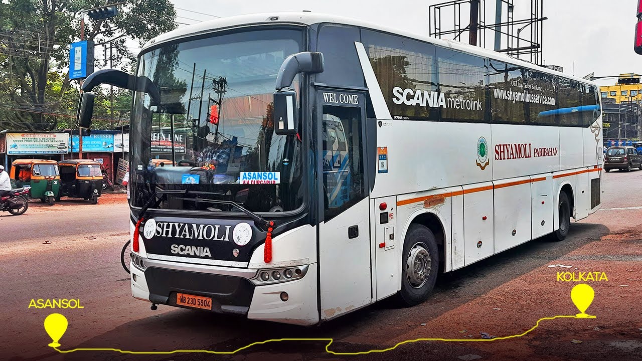 Asansol to Kolkata by SCANIA METROLINK | Shyamoli Paribahan | Full Journey