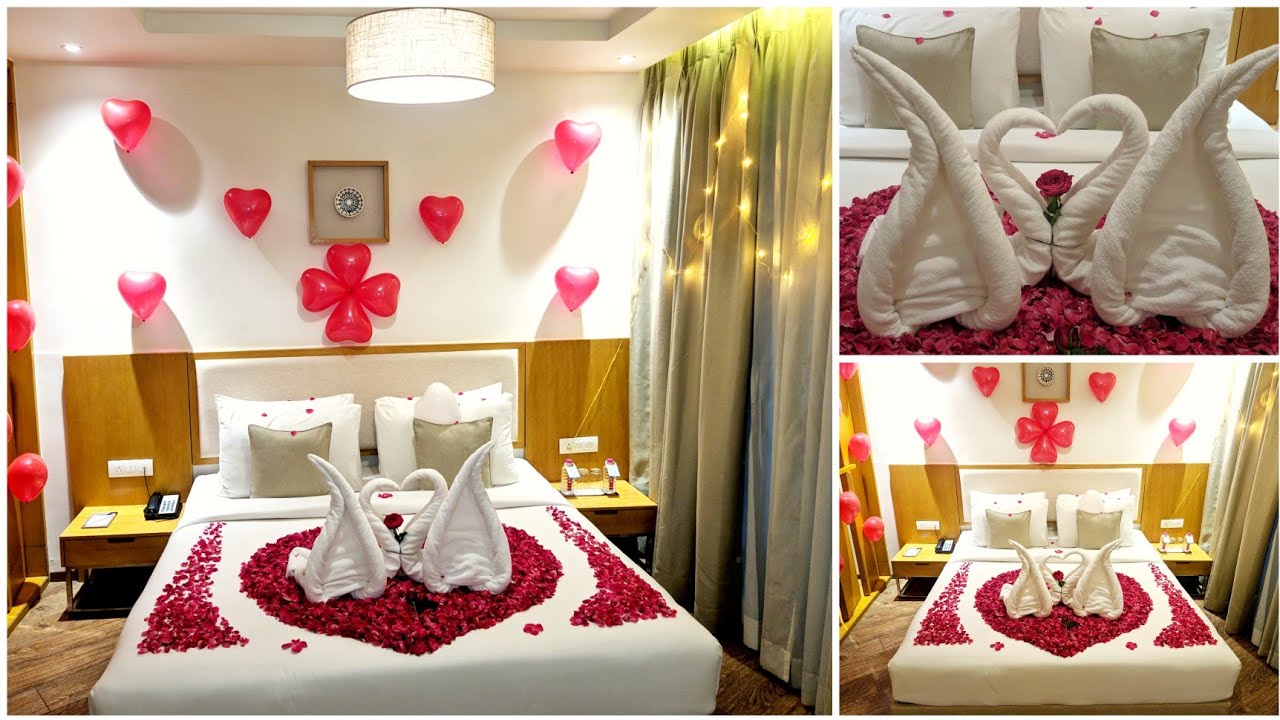 Romantic Bedroom Ideas for wonderful Moments | Room decoration | romantic surprise at home