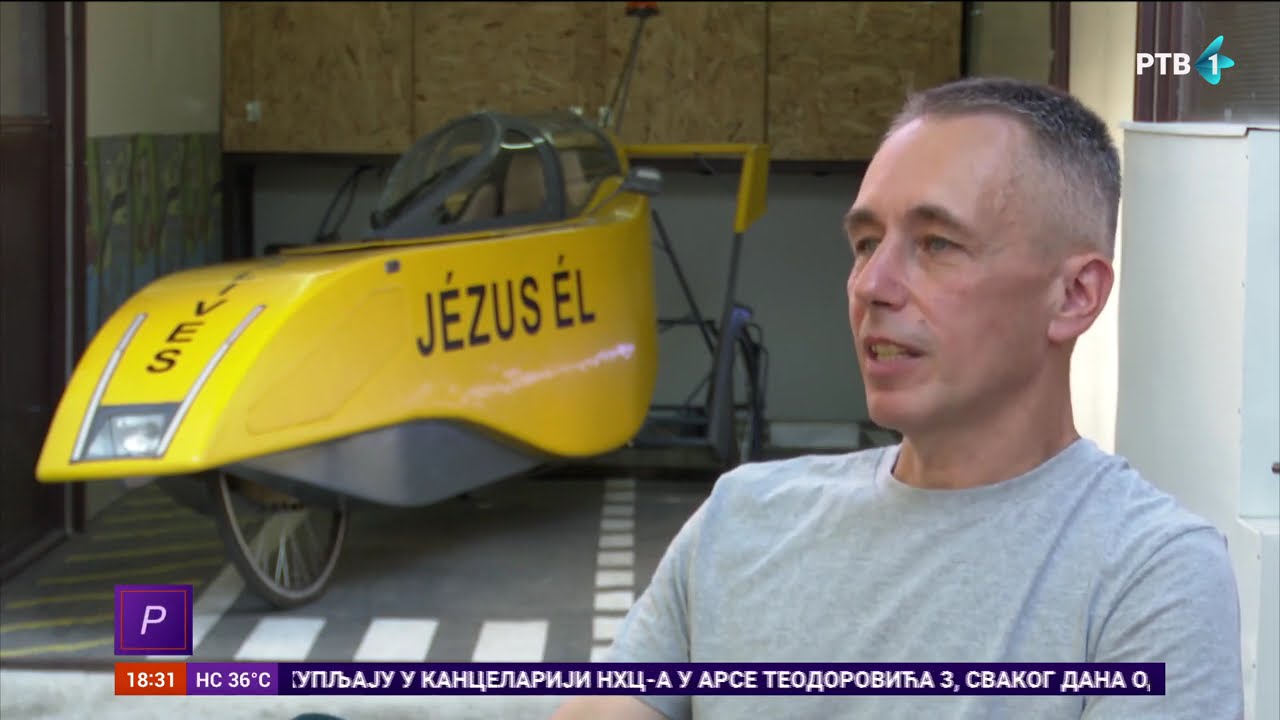 Ernest Satler iz Kikinde napravio velomobil
