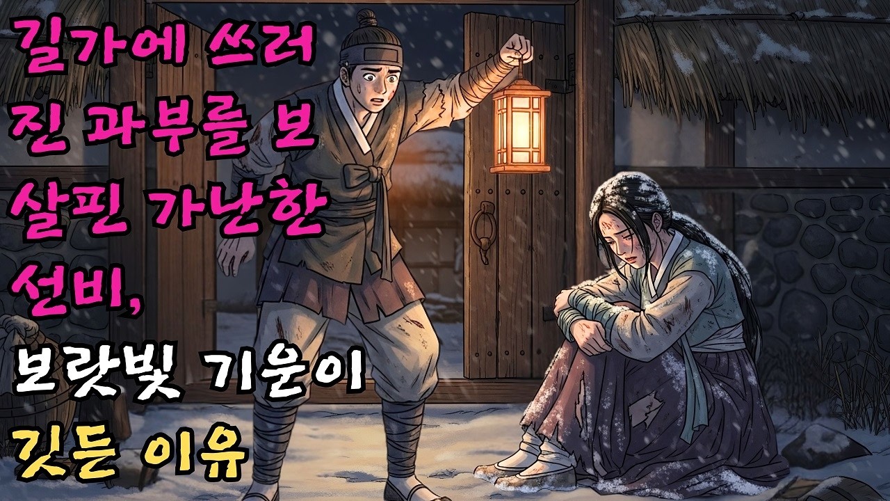 길가에 쓰러진 과부를 보살핀 가난한 선비의 등 뒤로 보랏빛 기운이 서린 까닭 #야담 #민담 #전설 #설화