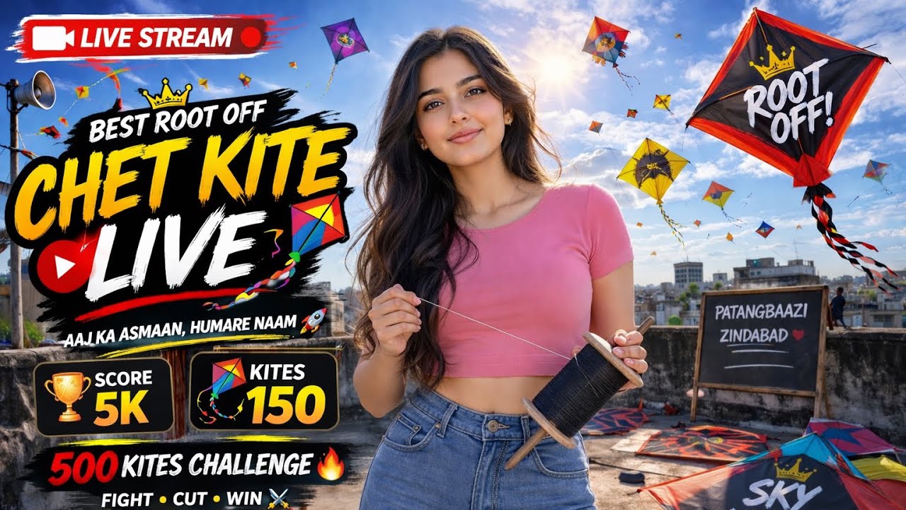 Best Root off Chet Kite Game 🪁 | Patang Uda Uda Ke Dimag Kharaab 😂 | Live