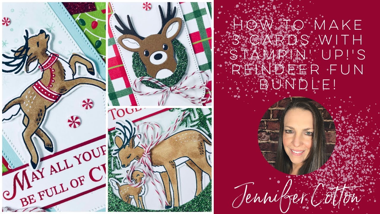 Super Cute and Fun cards with the Reindeer Fun Bundle by Stampin' Up! + New Online Exclusives!