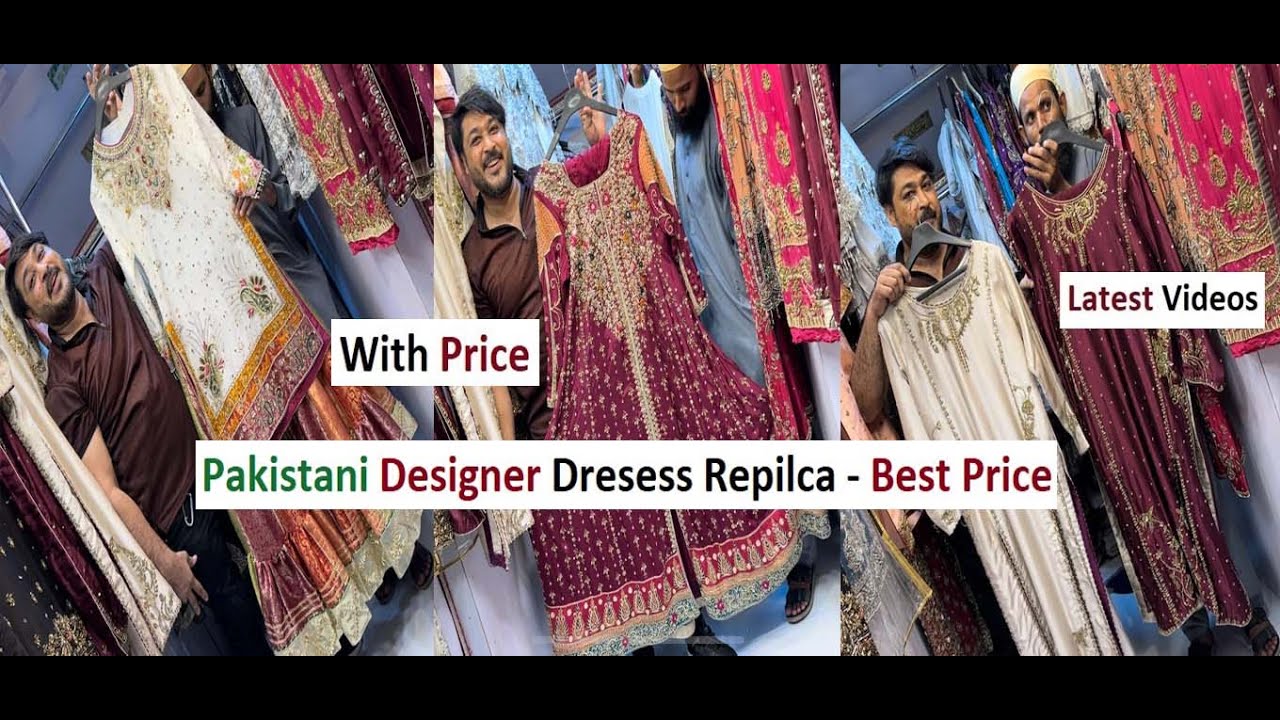 Pakistani Designer Dresess Repilca - Best Price Pakistani Designer Dresess - Bridal & Party Wear