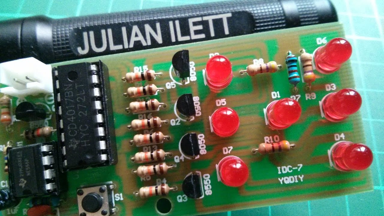 Easy LED Dice - Electronic Kit Build