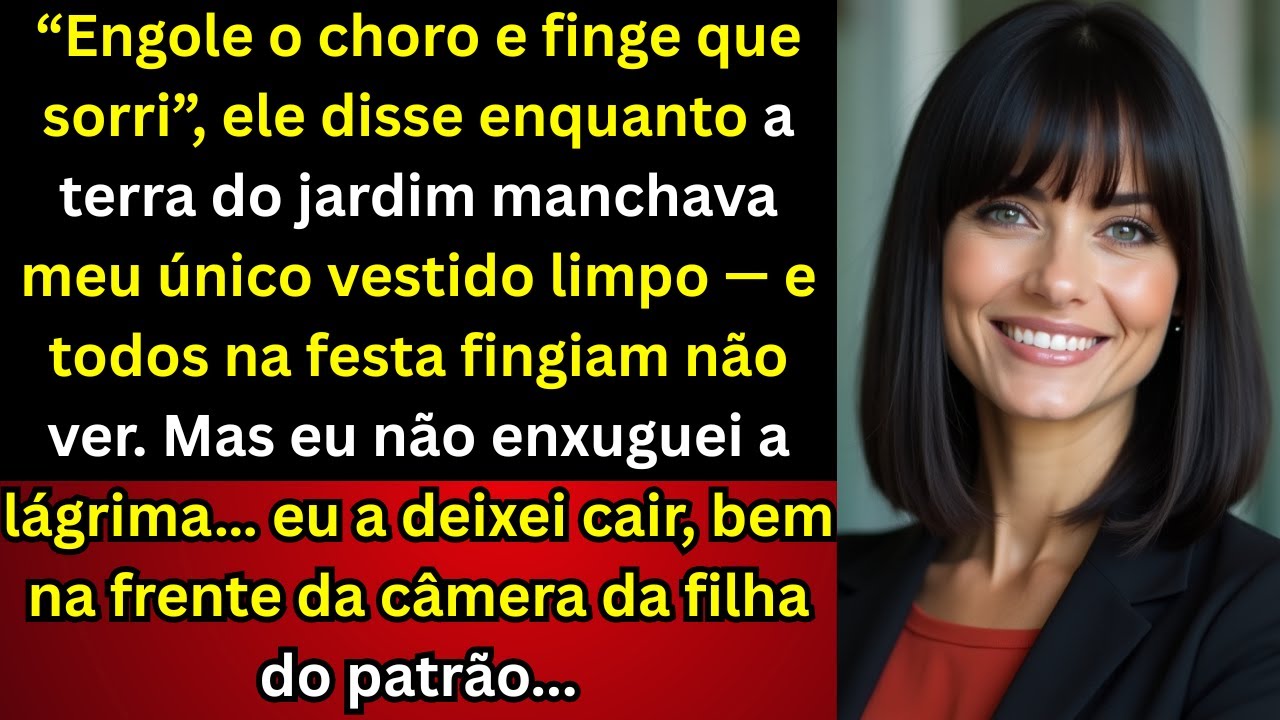 'Engole o choro e finge que sorri', disse meu marido depois de derrubar terra no meu vestido, mas...