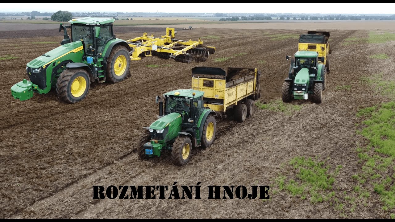 Rozmet&aacute;n&iacute; hnoje I John Deere I ZD Klenovice na Han&eacute;