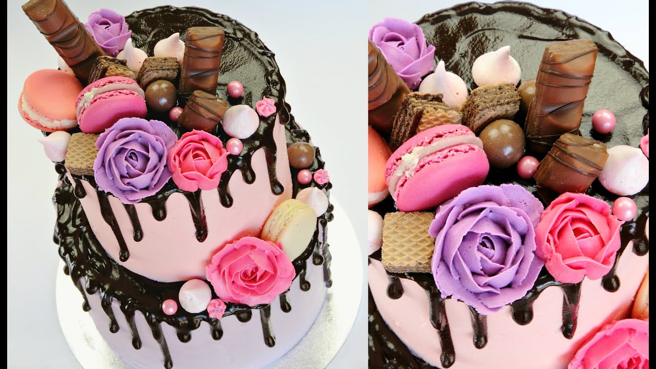 CAKE TREND ~ Chocolate Drip Decorating Tutorial - CAKE STYLE