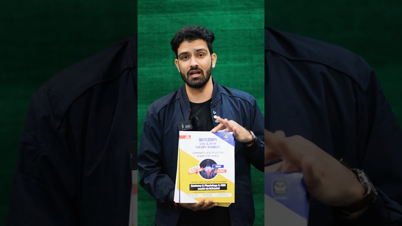 Wisdom CHO & NHM Staff Nurse Theory Booklets ( Hindi + English) | Nitin Sir Wisdom Classes #shorts