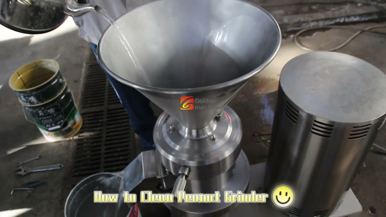 How to Clean Peanut Grinder | Peanut Butter Colloid Mill Clean | Peanut Butter Grinder Machine