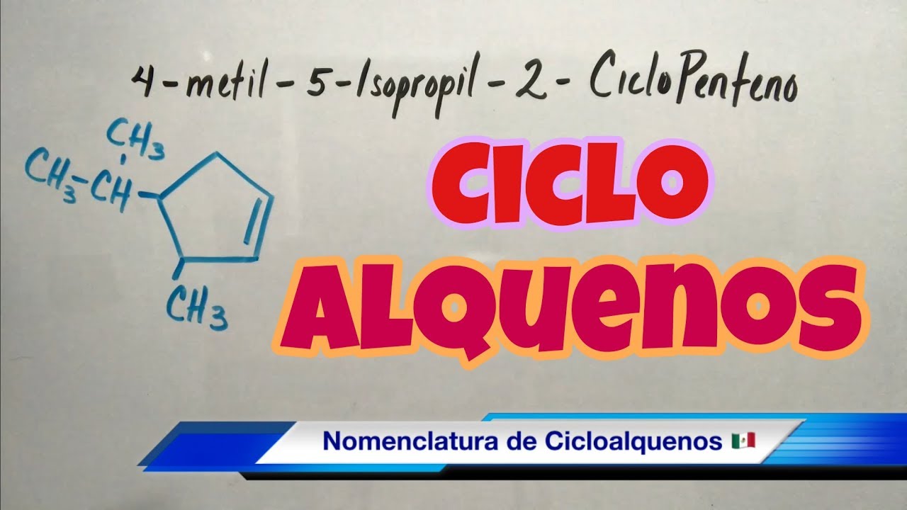 Nomenclatura de CICLOALQUENOS (súper fácil)