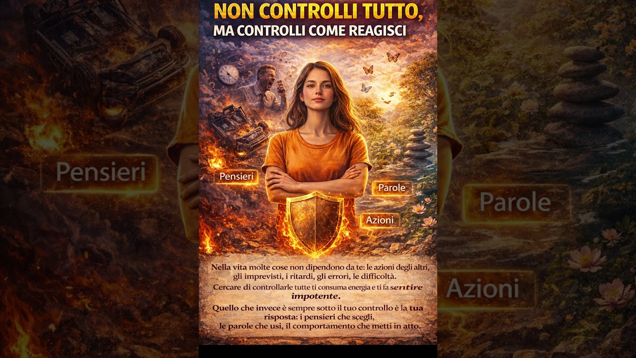 non controlliamo tutto controlla come reagisci  