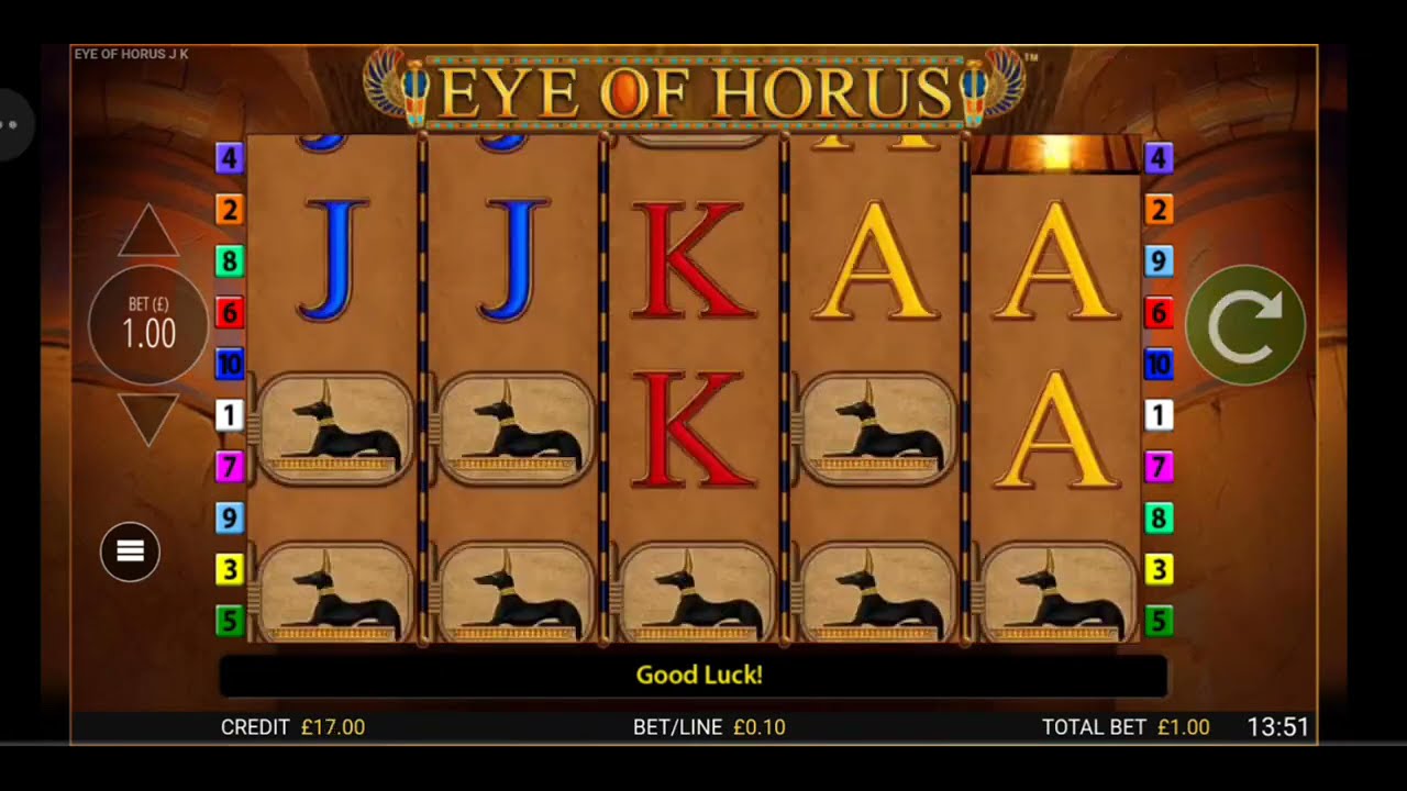 Eye of Horus Jackpot King. Bonus Games on JackpotJoy UK online slots