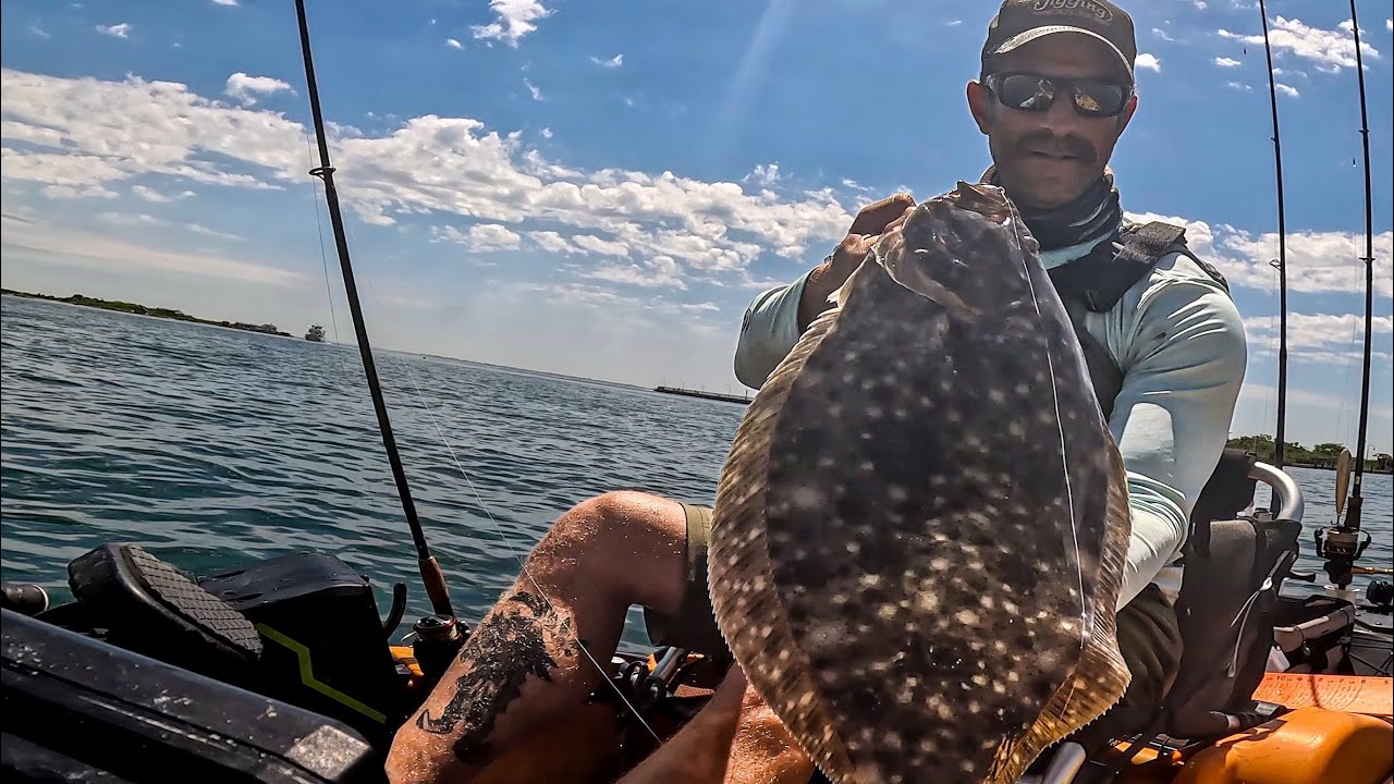 Two Days Of Chasing A Doormat Flattie From The Kayak (Old School - No Gulp!)