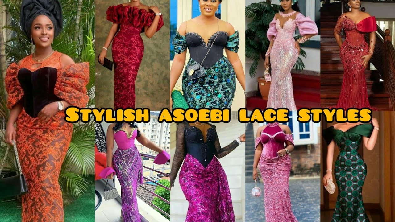 Stunning asoebi lace styles 2024 | Lace dress designs for owanbe | Ankara styles