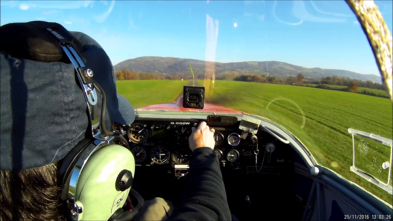 First Solo Flight in Falke SF25C Lleweni Park North Wales 25 Nov 2016