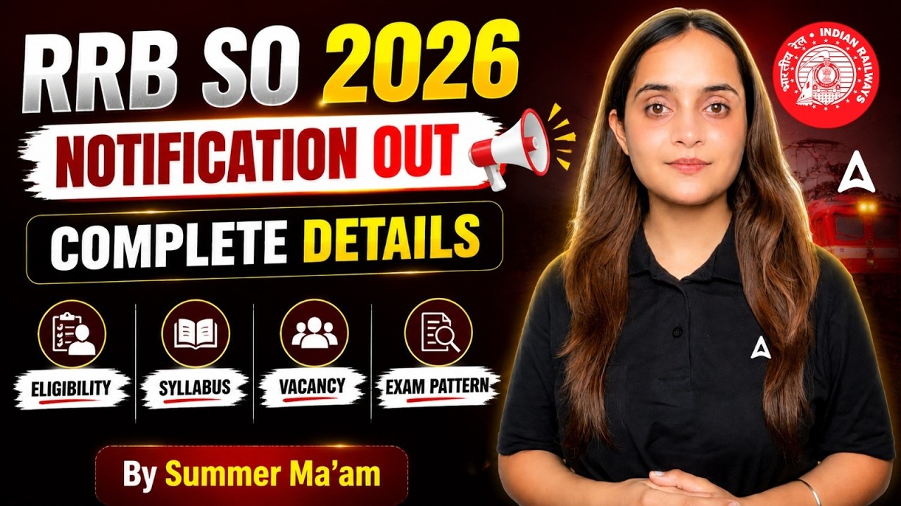 RRB SO Notification 2026 Out in Punjabi | Eligibility, Syllabus & Vacancy | Complete Details