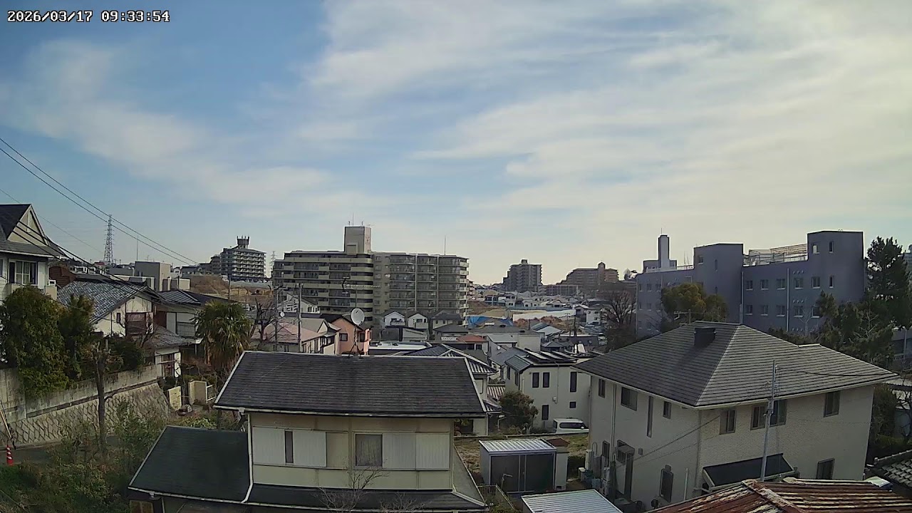 大阪府吹田市千里山月が丘ライブカメラ Osaka Suita Live camera.world.cam