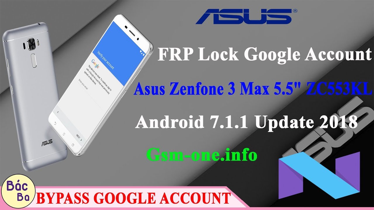 FRP Lock Google Account Asus Zenfone 3 Max 5.5