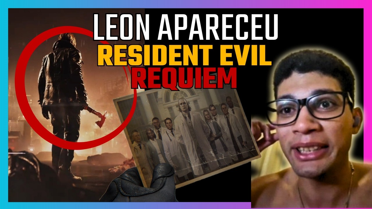 REACT:  LEON APARECEU! RESIDENT EVIL 9 REQUIEM