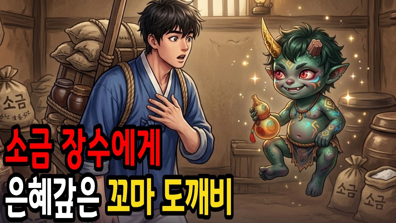 소금장수에게 은혜갚은 꼬마 도깨비ㅣ야담 옛날이야기 오디오북 수면동화 전설 민담