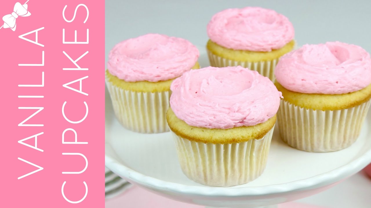 How To Make THE BEST Easy Vanilla Cupcakes from Scratch // Lindsay Ann Bakes