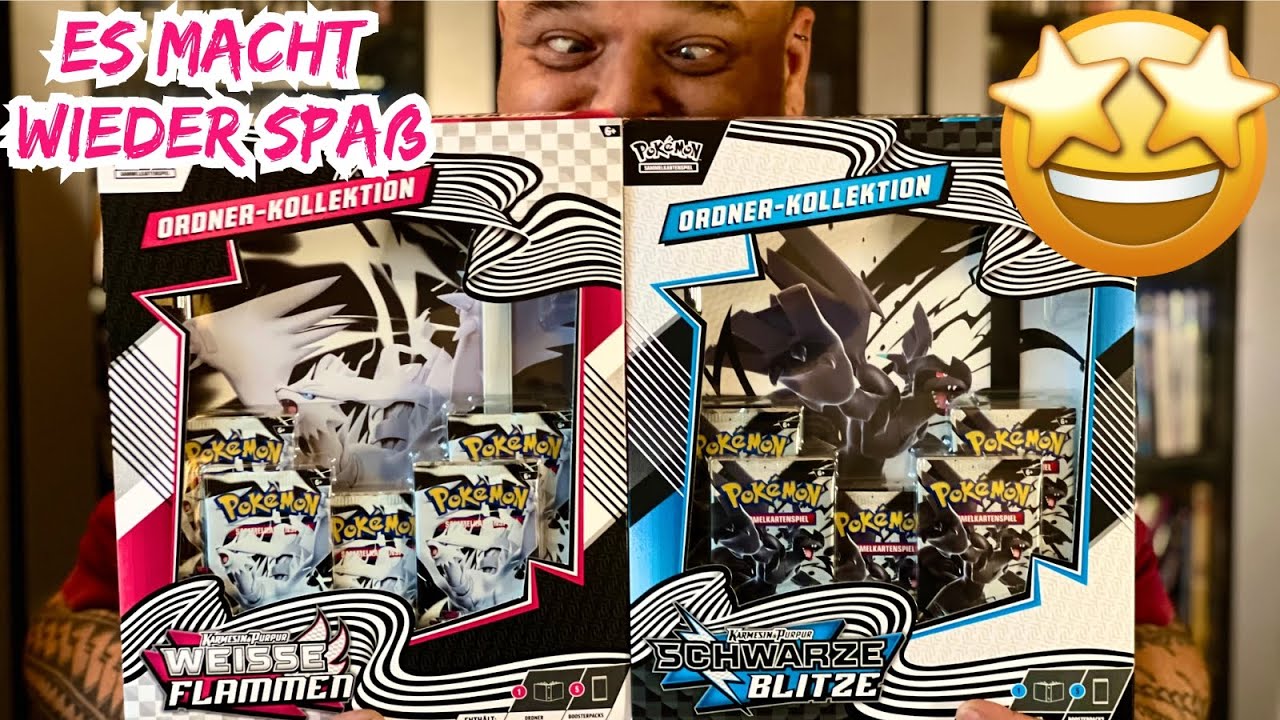 💥Was ist drin? ORDNER KOLLEKTION Weisse Flammen & Schwarze Blitze Unboxing! Pokémon HYPE ist zurück!
