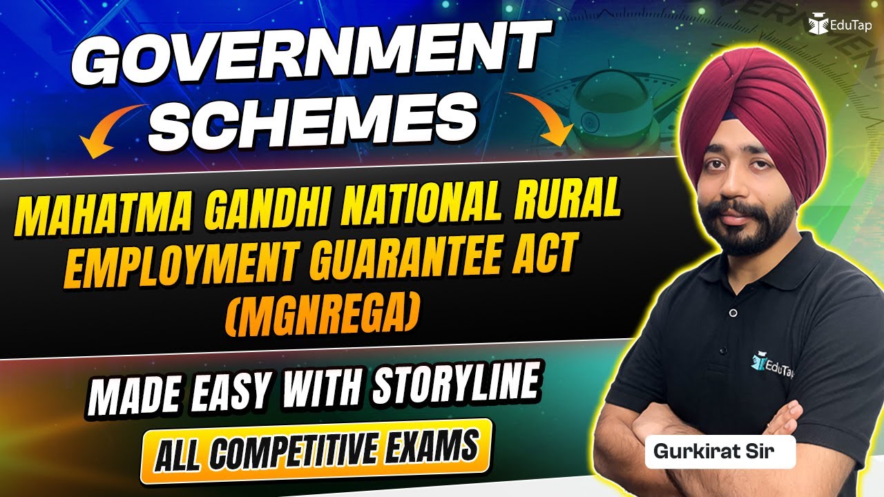 Mahatma Gandhi National Rural Employment Guarantee Act |Government Schemes For Banking Exams|EduTap