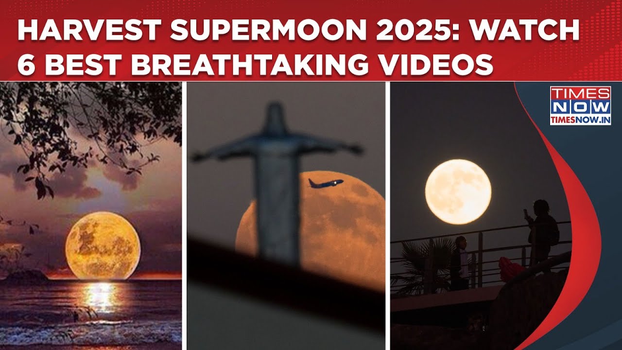Harvest Supermoon 2025: Watch 6 Best Breathtaking Videos Of Rare Celestial Event From Across World