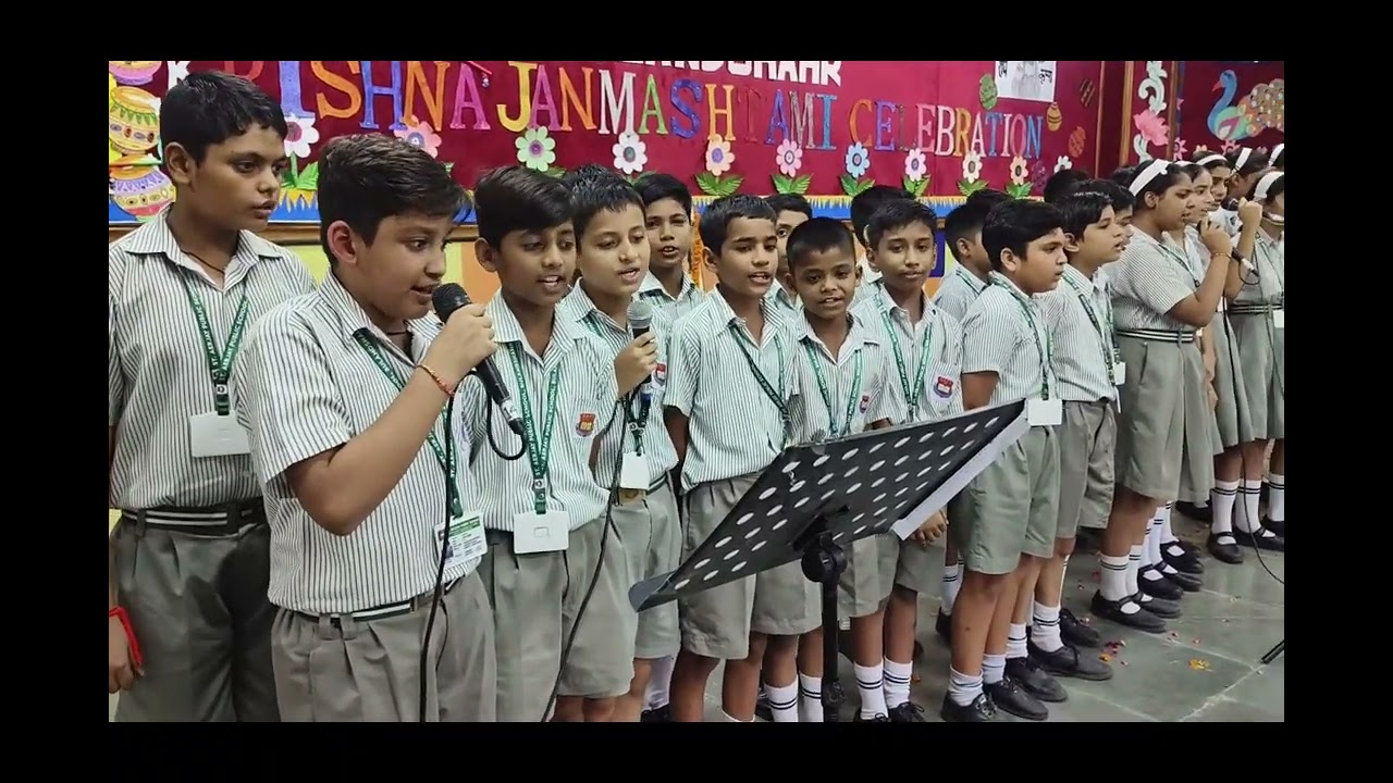 “Janmashtami Celebration at St. Aerjay Public School 🌸🎶”