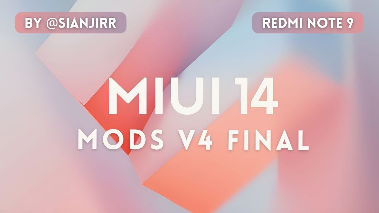 ROM MIUI 14 V4 FINAL CN Untuk Redmi Note 9 Merlin