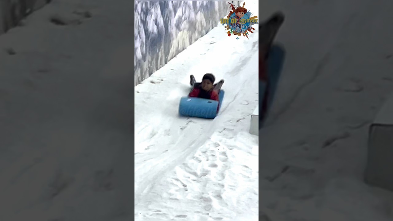 🤣Snow slide at snow park Imagica #shorts
