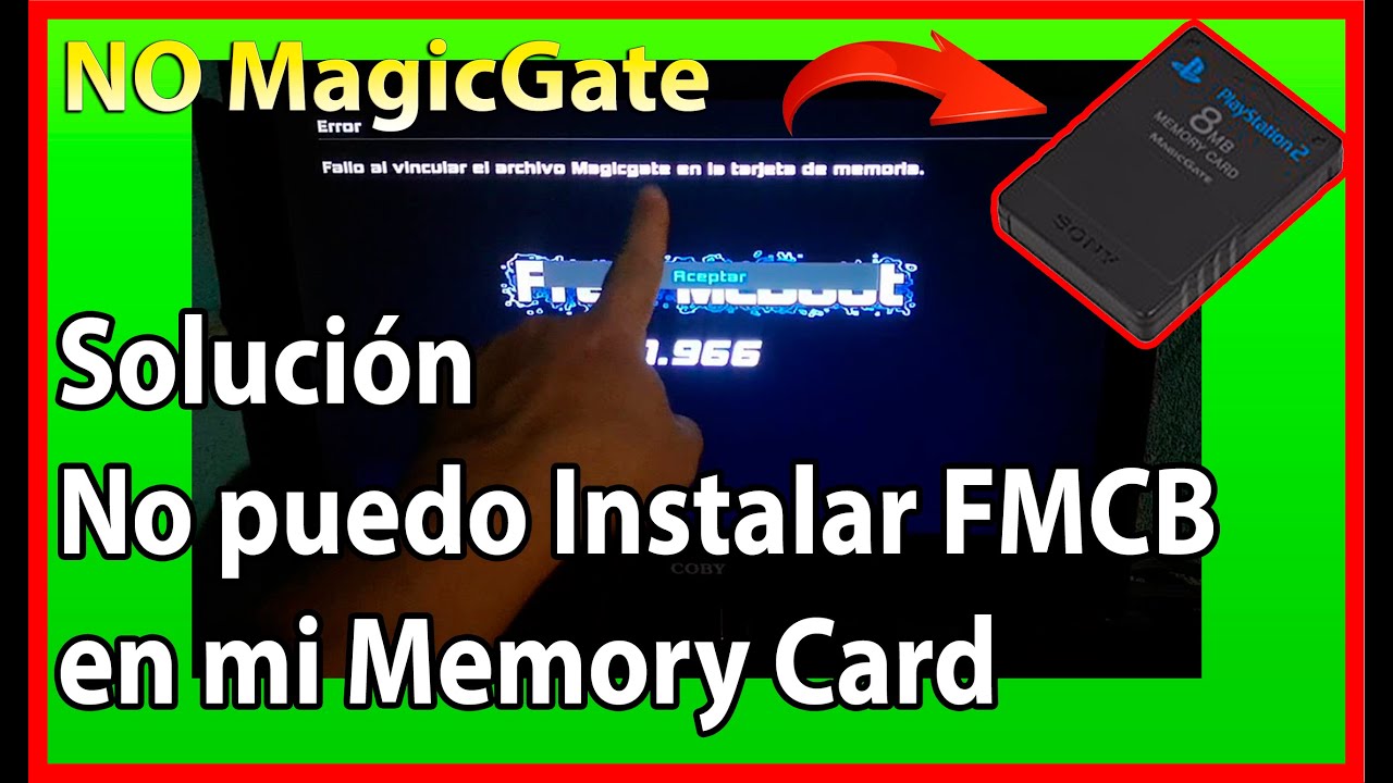 Solución 🔴por culpa de la MC no deja instalar nada en PS2💥error MagicGate FATs y SLIM