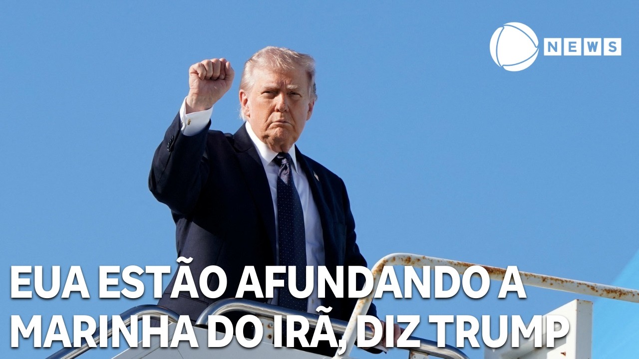 EUA estão afundando a Marinha do Irã, diz Trump