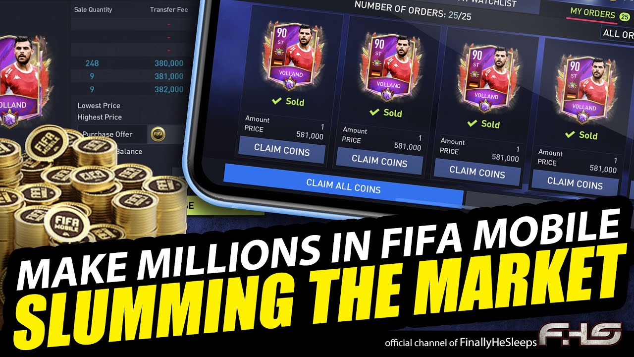 MAKE MILLIONS in FC Mobile (FIFA) 22 - Slumming the Market for coins