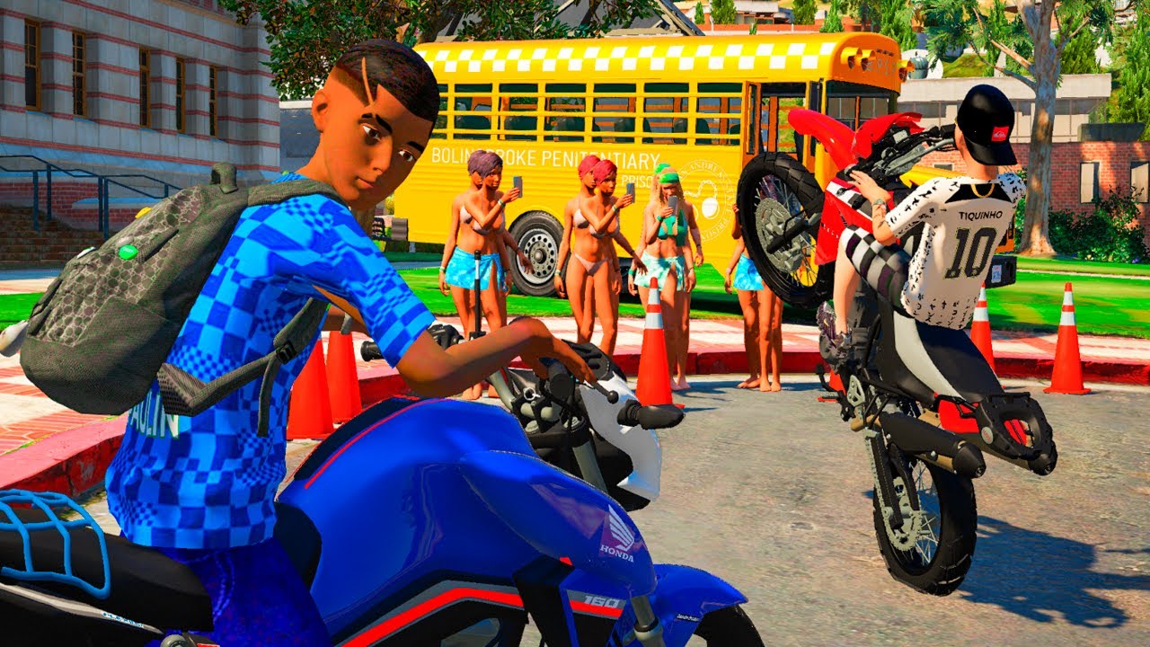 GTA 5 VIDA REAL: FIZ UM EVENTO DE GRAU NA RUA DA ESCOLA COM MEU AMIGO