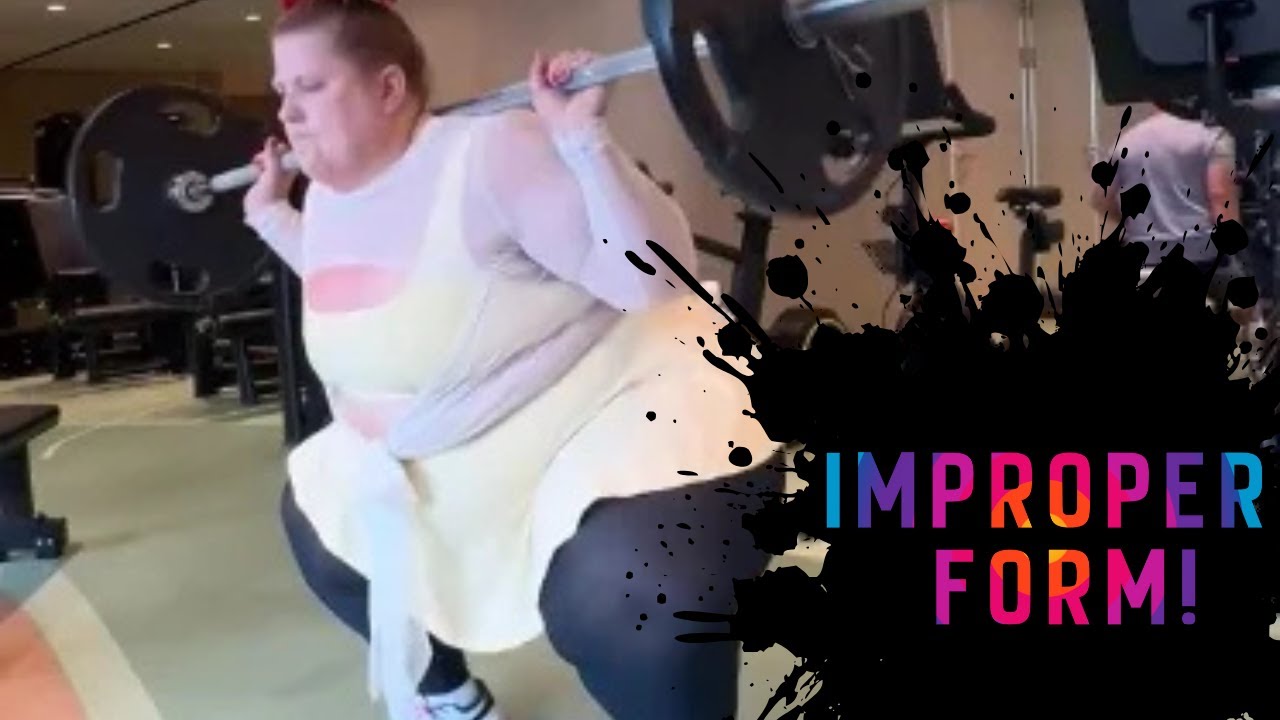 400 pound strong-woman can't lift properly, Glitterandlazers reaction.