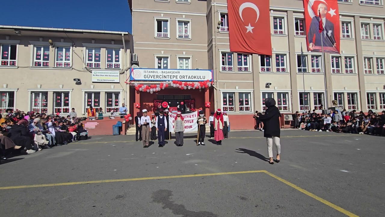 Güvercintepe Ortaokulu 29 Ekim Cumhuriyet Bayramı Programı 28.10.2024