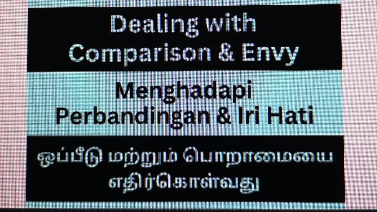 Dealing with Comparison and Envy