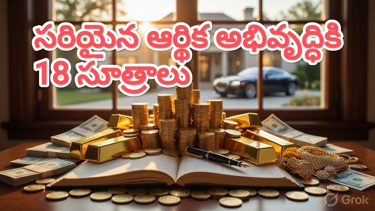 ఆర్థికాభివృద్ధికి మరియు అత్యున్నత జీవితానికి 18 సూత్రాలు | 18 Steps for Financial Success and Life