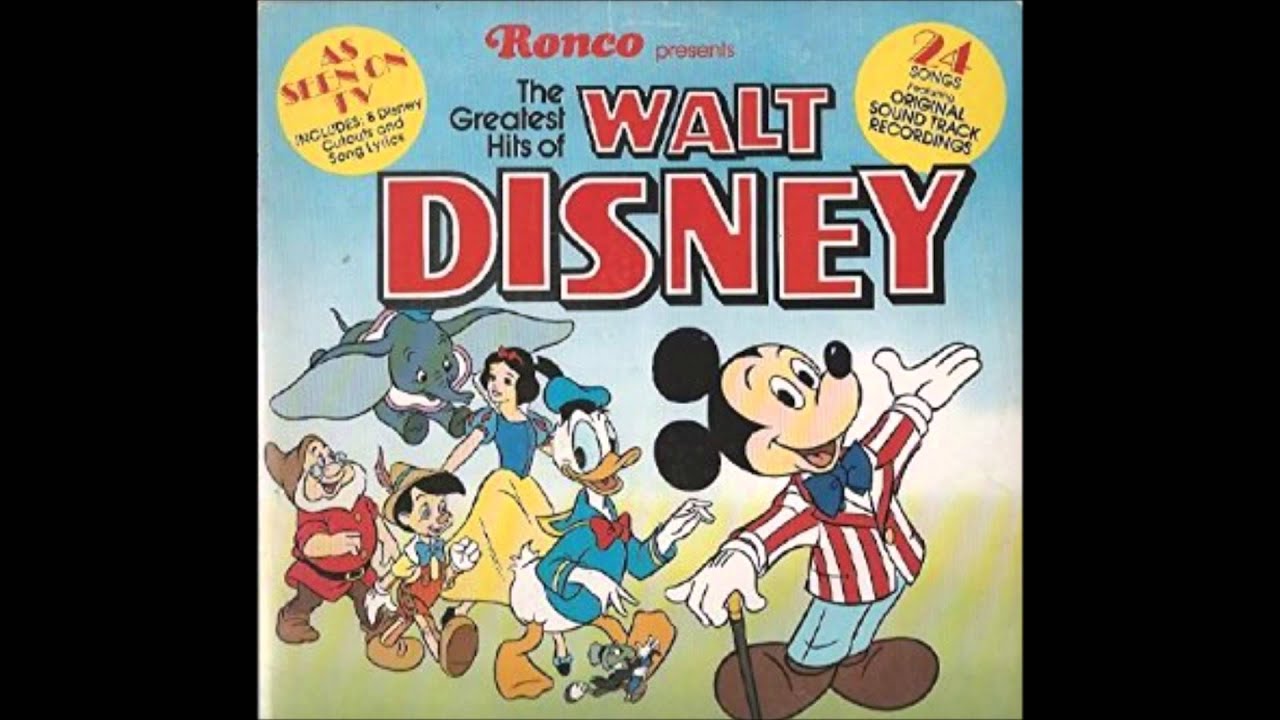 The Greatest Hits Of Walt Disney (Side 1) - 1975 - 33 RPM