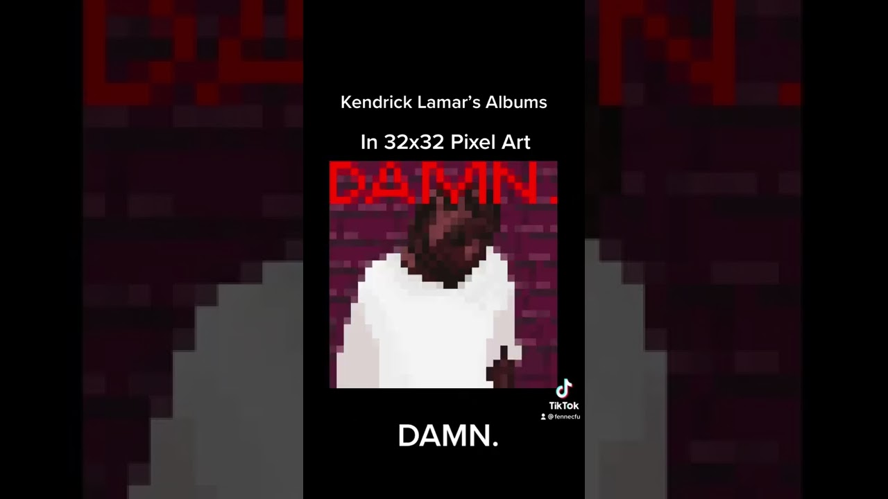 Kendrick Lamar Pixel Art #shorts