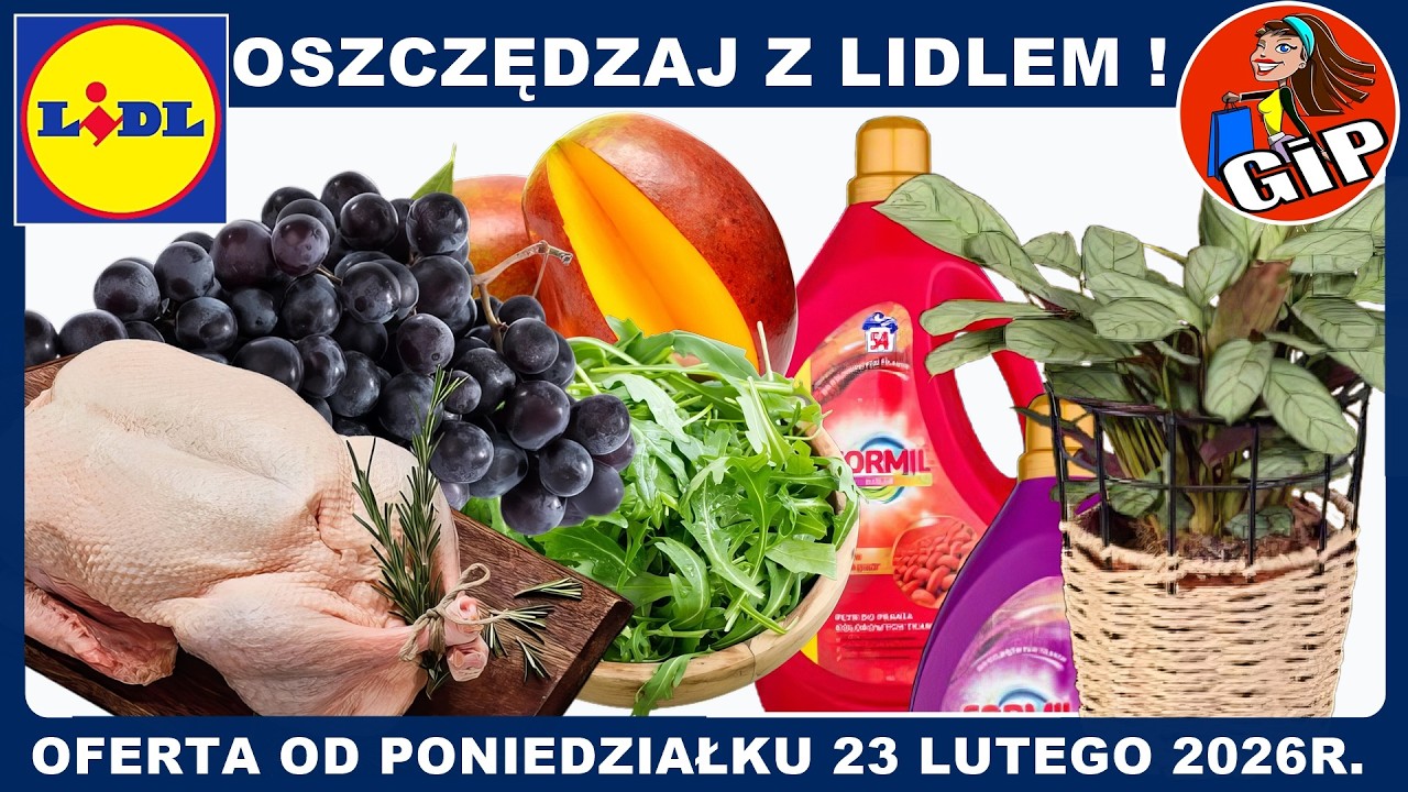 LIDL | Nowa Gazetka od Poniedziałku 23.02.2026 | Oszczędzaj z Lidlem !