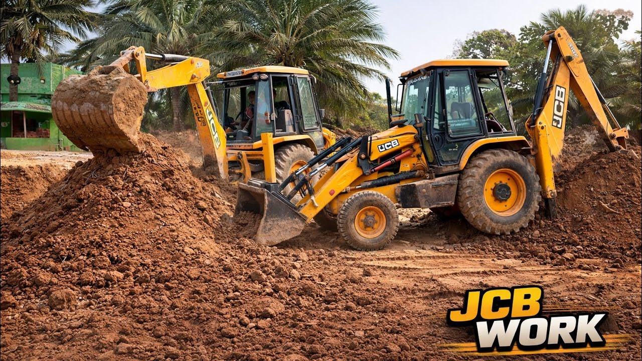 Powerful JCB Machine Digging Soil | Heavy Excavation Work 🚜 #vgbbricks #bricksfactory #bricks 