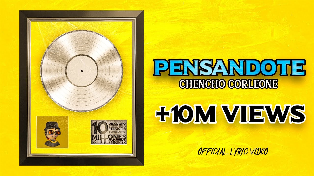 Pensándote (Oficial Video Lyric) +10M (Audio IA)