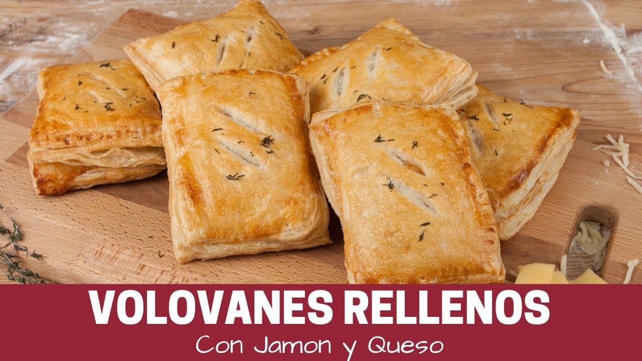 Volovanes de jamón con queso | Muy Fáciles
