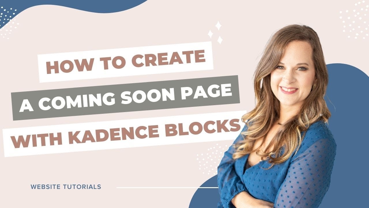 How to create a Coming Soon page with Kadence Blocks