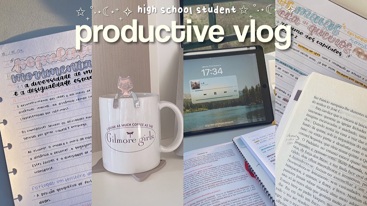 high school student productive vlog 🎧🔗
