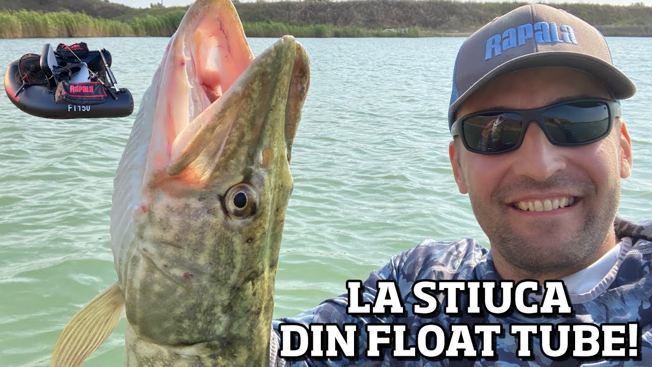 E BESTIAL la STIUCA din FLOAT TUBE! Prima mea iesire cu BELLY BOAT la PESCUIT.